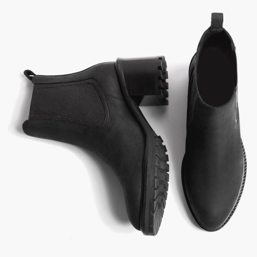 Women's Thursday Knockout Leather Chelsea Boots Black | CA376QMA