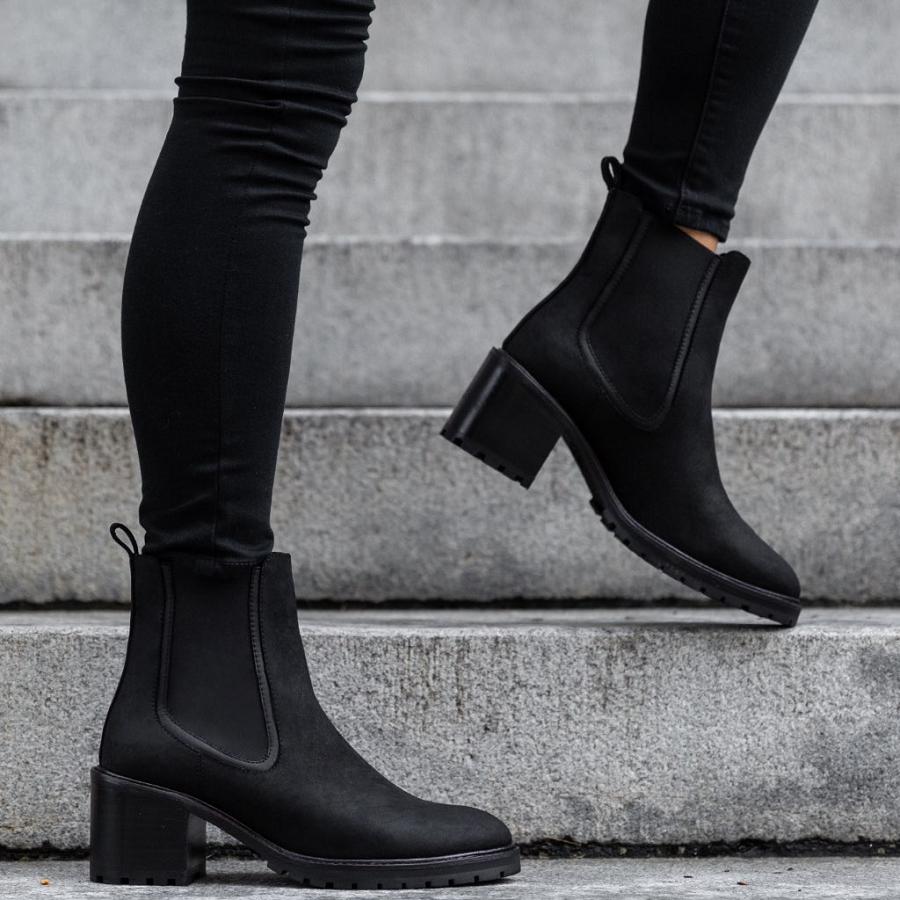 Women's Thursday Knockout Leather Chelsea Boots Black | CA376QMA