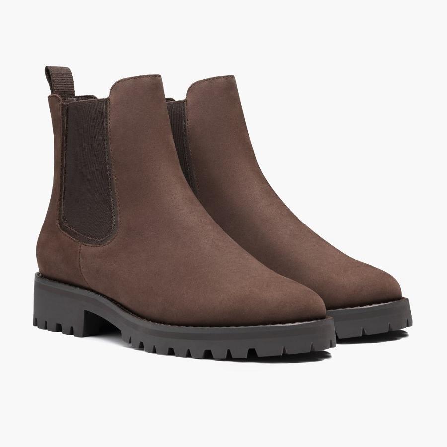 Women's Thursday Legend Nubuck Chelsea Boots Brown | CA395ILH