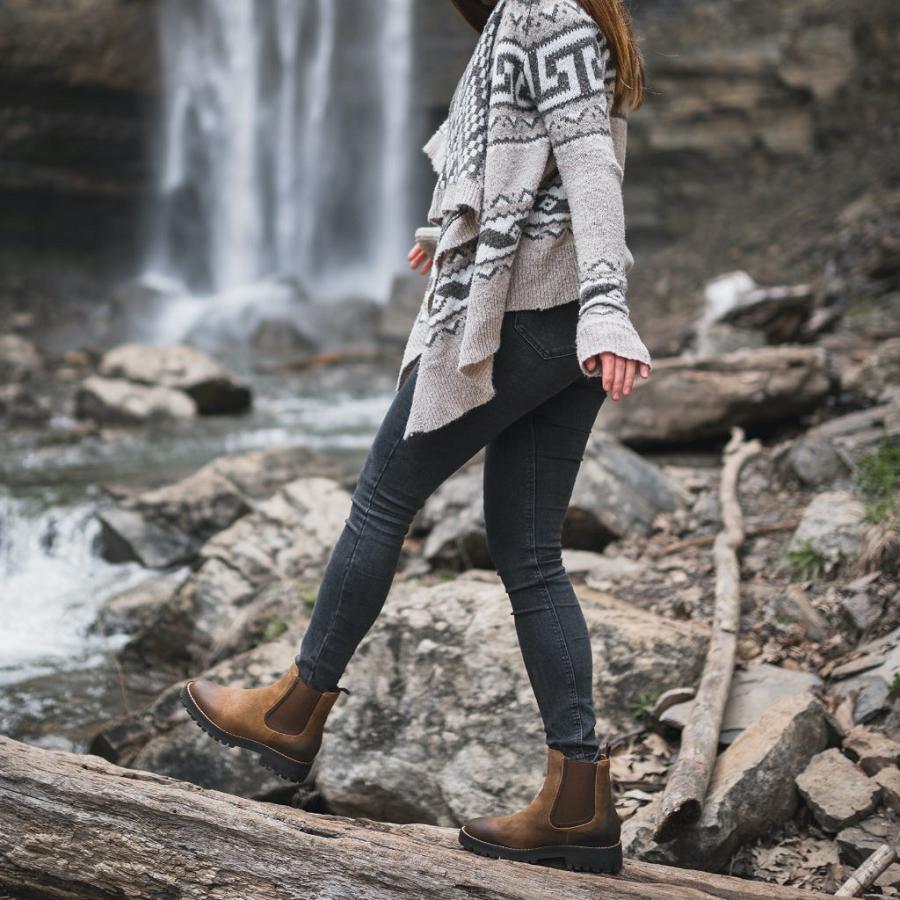 Women's Thursday Legend Suede Chelsea Boots Brown | CA396UZG