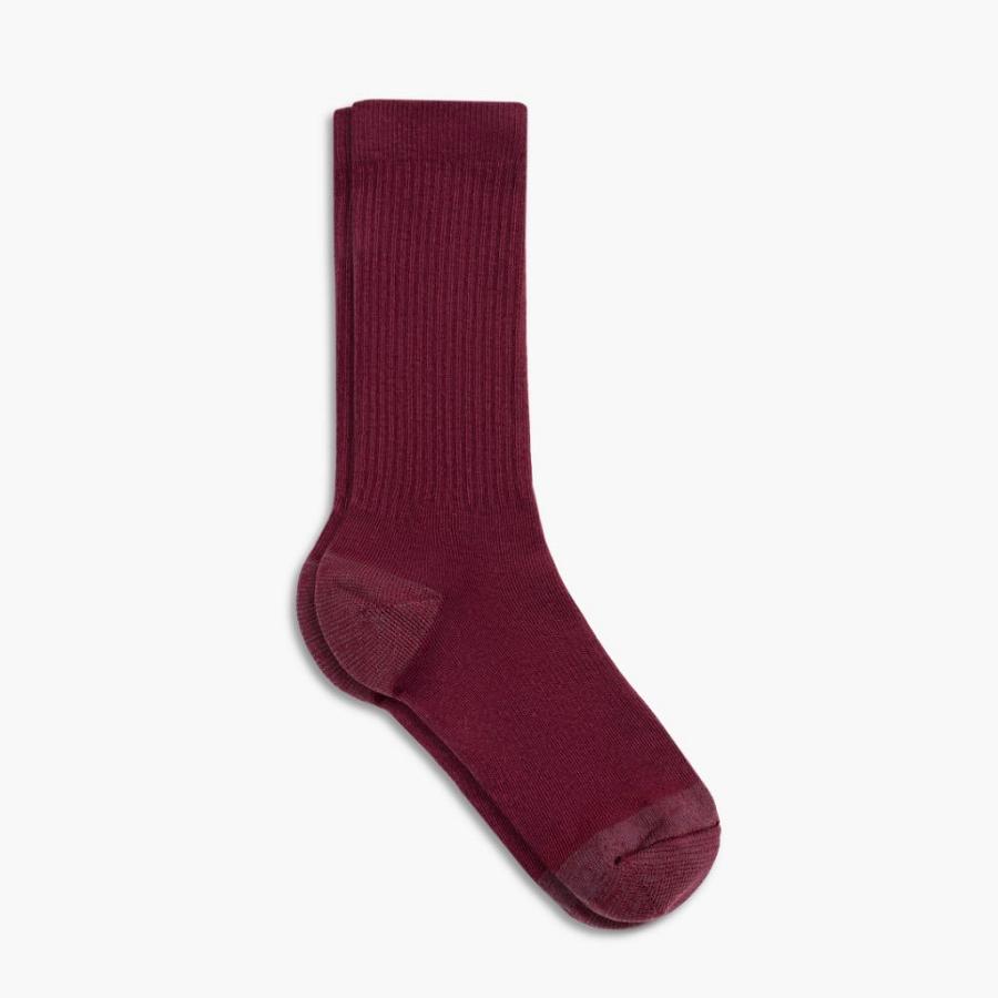 Women\'s Thursday Sodello Classic Crew Cotton Socks Red | CA390DFM39