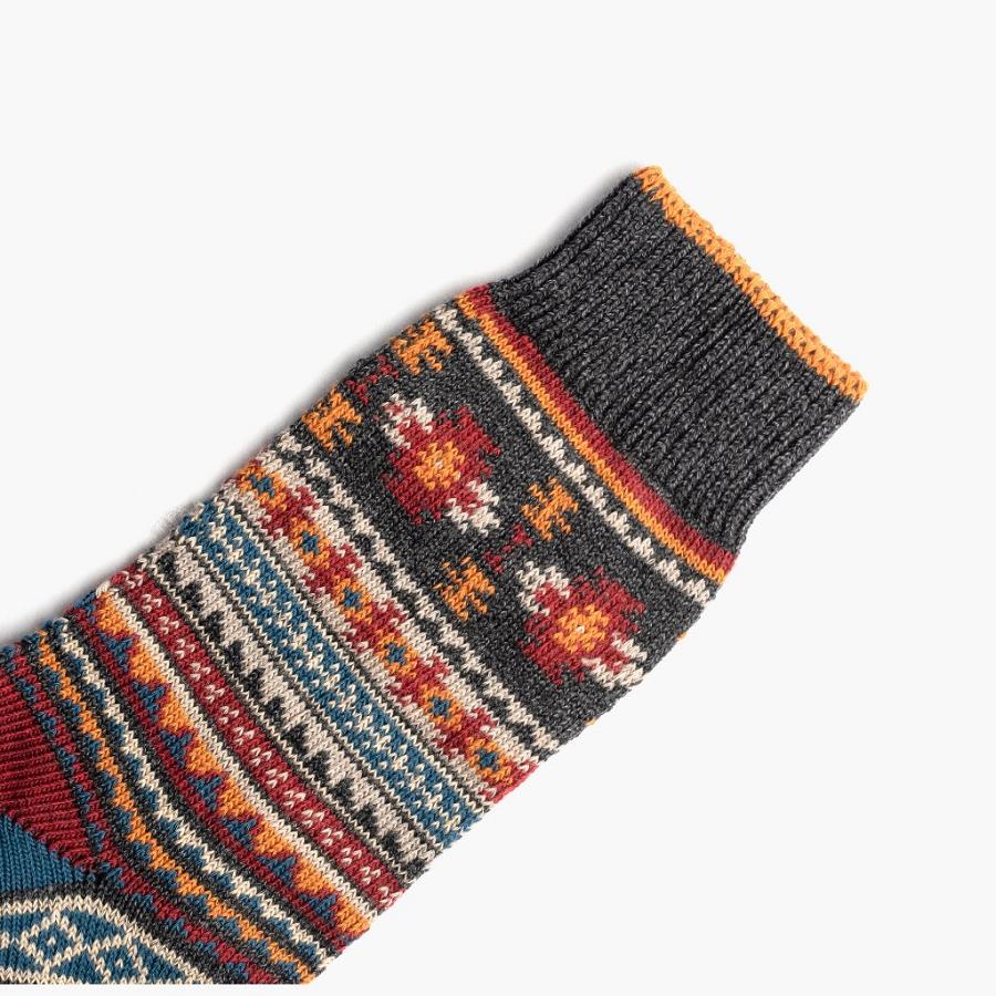 Women's Thursday Sodello Southern Sun Cotton Multicolor Socks Orange / Multicolor | CA390DFM59