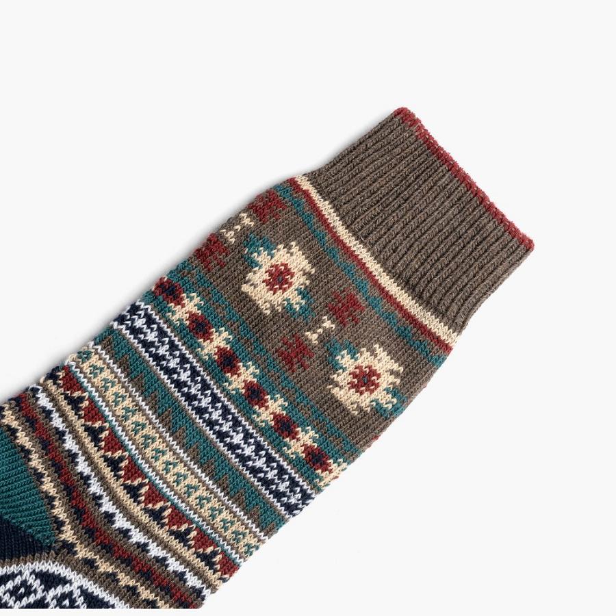 Women's Thursday Sodello Southern Sun Cotton Multicolor Socks Green / Multicolor | CA390DFM61