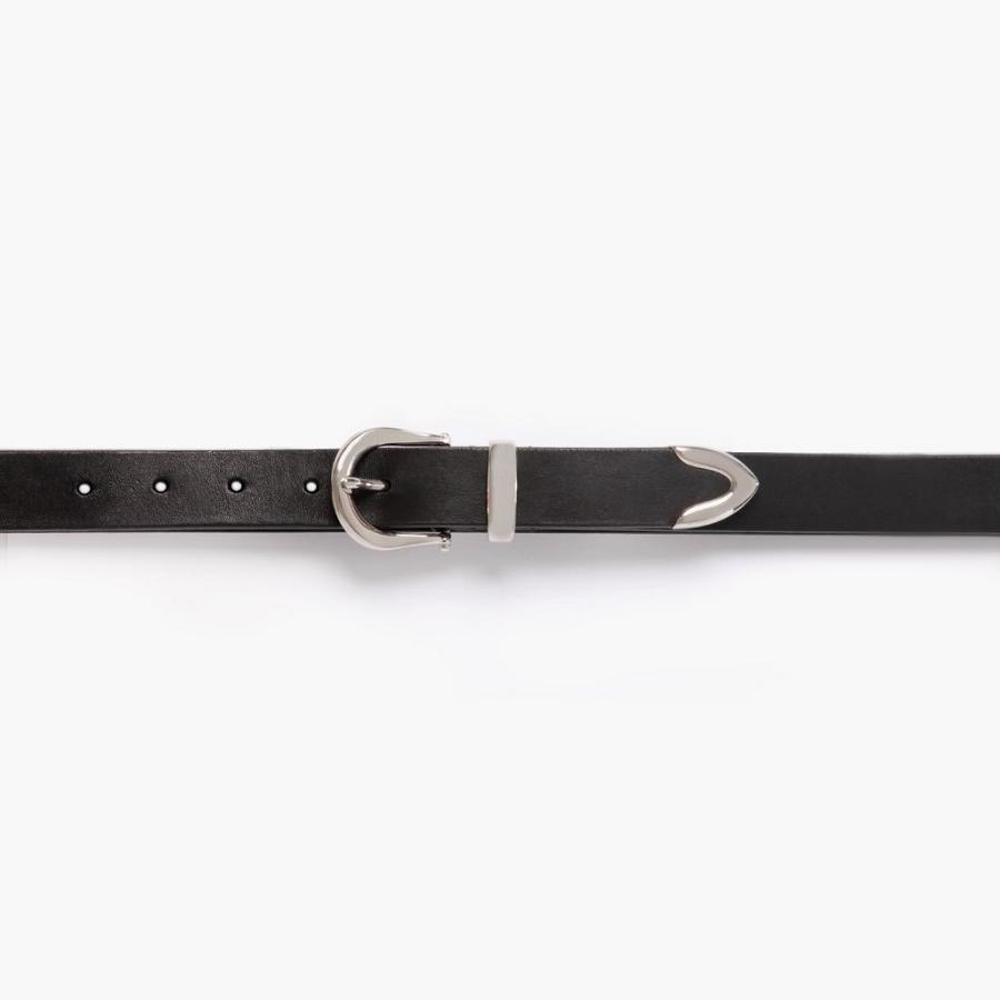 Women's Thursday Western Leather Belts Black | CA390DFM34