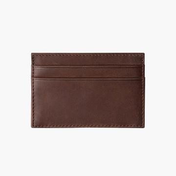 Men's Thursday Card Holder Leather Wallets Burgundy | CA171BEX