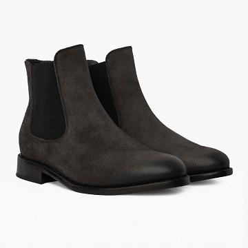 Men's Thursday Cavalier Suede Boots Grey | CA150LIS