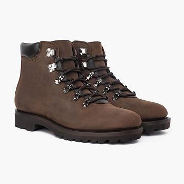 Men's Thursday Commander Leather Boots Brown | CA153HAP