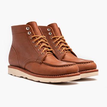 Men's Thursday Diplomat Leather Rugged & Resilient Boots Brown | CA158AHK