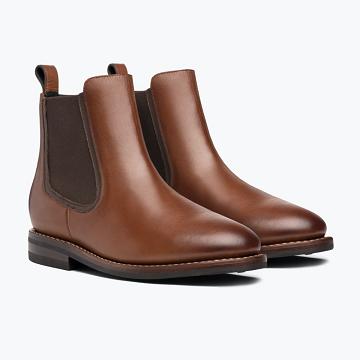 Men's Thursday Duke Leather Boots Brown | CA161ILH