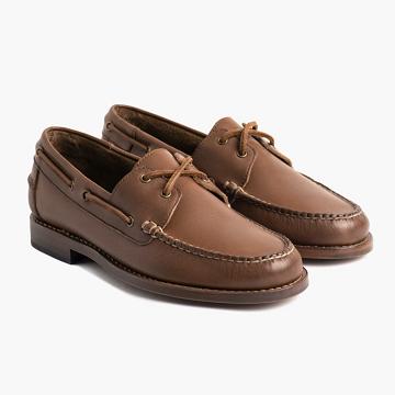 Men's Thursday Handsewn Leather Classic Loafers Coffee | CA266UZG