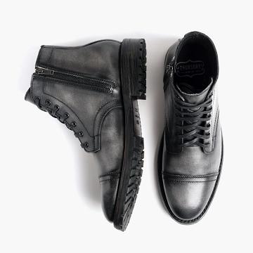 Men's Thursday Major Leather Boots Grey | CA201ZUT