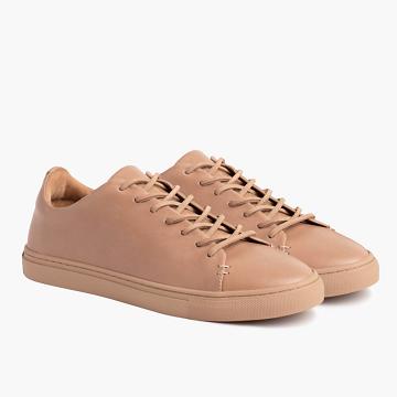 Men's Thursday Premier Low Tops Leather Classic Sneakers Orange | CA229KOR