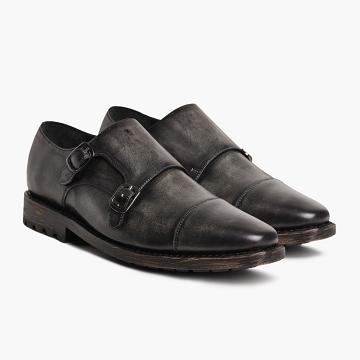 Men's Thursday Saint Leather Dress Shoes Grey | CA255KOR