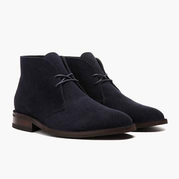 Men's Thursday Scout Suede Lace Up Boots Blue | CA127HAP