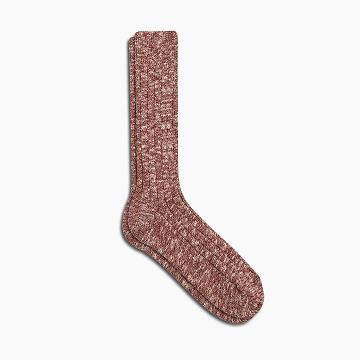 Men's Thursday Sodello Classic Boot Cotton Socks Red | CA324QMA