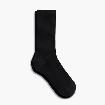 Men's Thursday Sodello Classic Crew Cotton Socks Black | CA332LIS