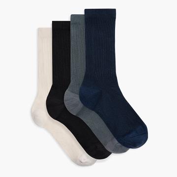 Men's Thursday Sodello Classic Crew Cotton 4-Pack Socks Multicolor | CA333KOR