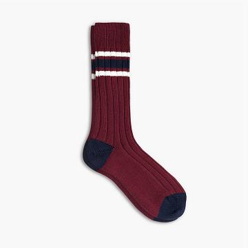 Men's Thursday Sodello Legacy Cotton Socks Red | CA4OKI