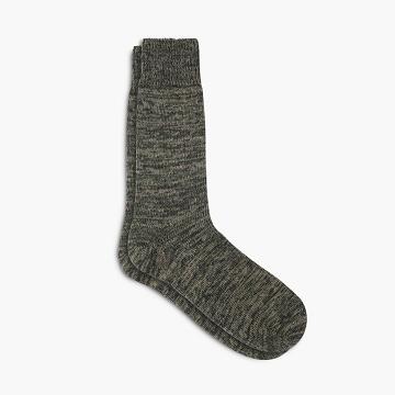 Men's Thursday Sodello Marled Cotton Socks Olive | CA11WNB