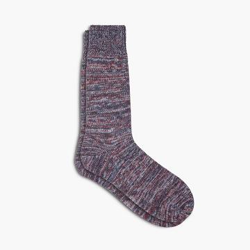 Men's Thursday Sodello Marled Cotton Socks Purple | CA8TCE