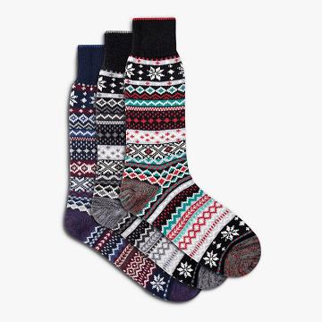 Men's Thursday Sodello Norwegian Cotton 3-Pack Socks Multicolor | CA13MQZ