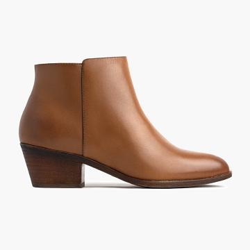 Women's Thursday Downtown Leather Booties Brown | CA354VRW