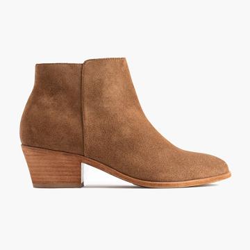 Women's Thursday Downtown Suede Booties Brown | CA391CAL