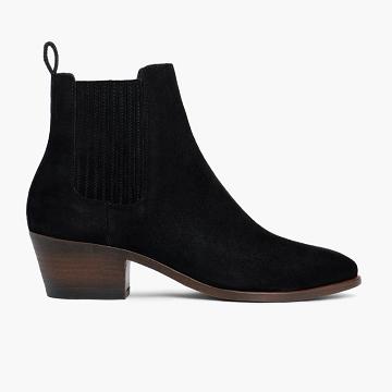 Women's Thursday Dreamer Suede Chelsea Boots Black | CA361HAP