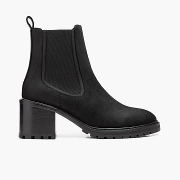 Women's Thursday Knockout Leather Chelsea Boots Black | CA376QMA