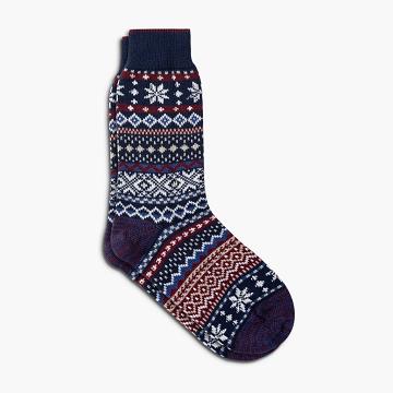 Women's Thursday Sodello Norwegian Cotton Multicolor Socks Blue | CA390DFM55